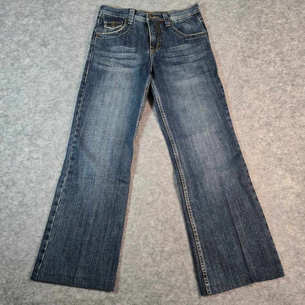 Epic Threads Boys Blue Contrast Stitch Flap Pocket Denim Jeans 14